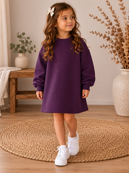 Toddler + Kids - Oversized Sweatshirt Dress