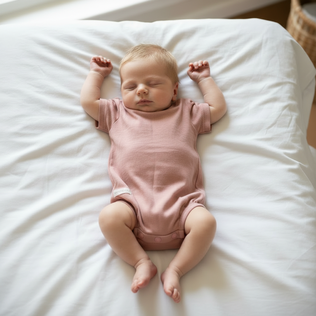 3-6 Months Dusty Pink Classic Baby Grow (In-Stock)