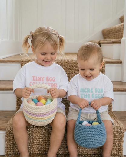 Easter Oversized White Tee with Text