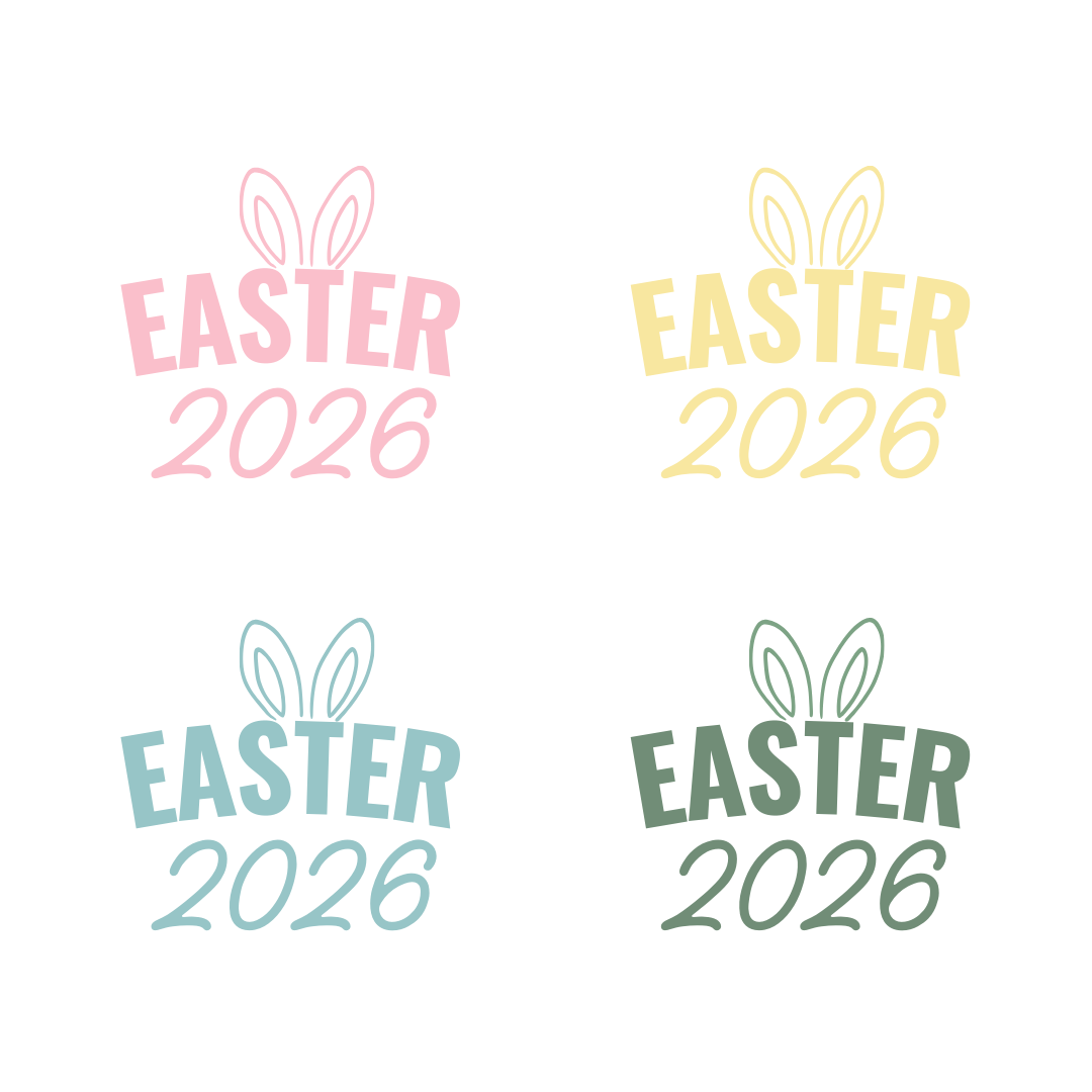 Easter Oversized White Tee with Text