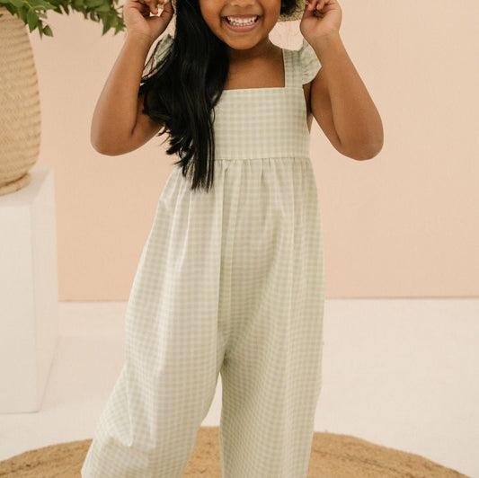 Toddler + Kids Gingham Romper