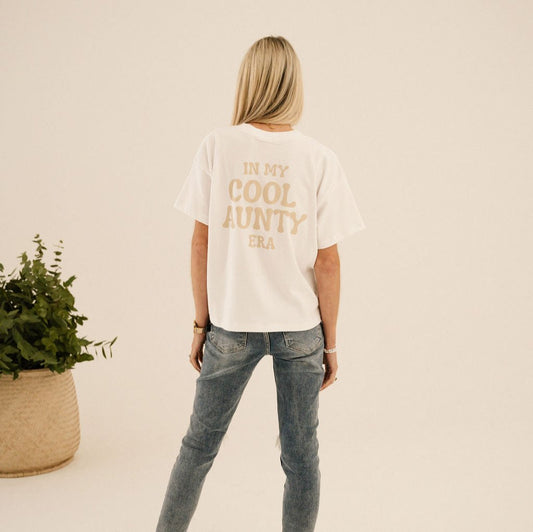 Ladies "In My Cool Aunty Era" Boxy Tee