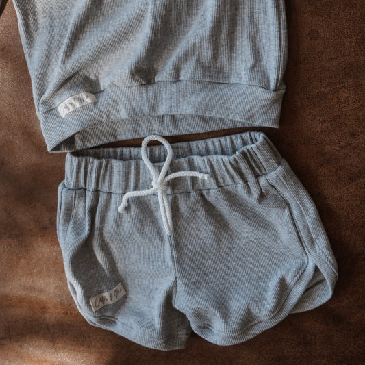 Baby Ribbed Cotton Retro Shorts