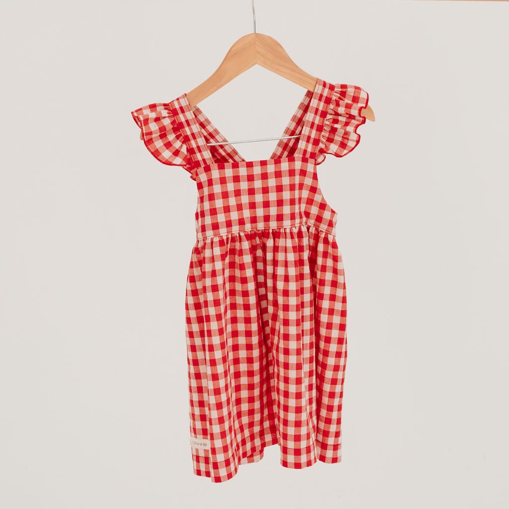 Gingham Frill Dress