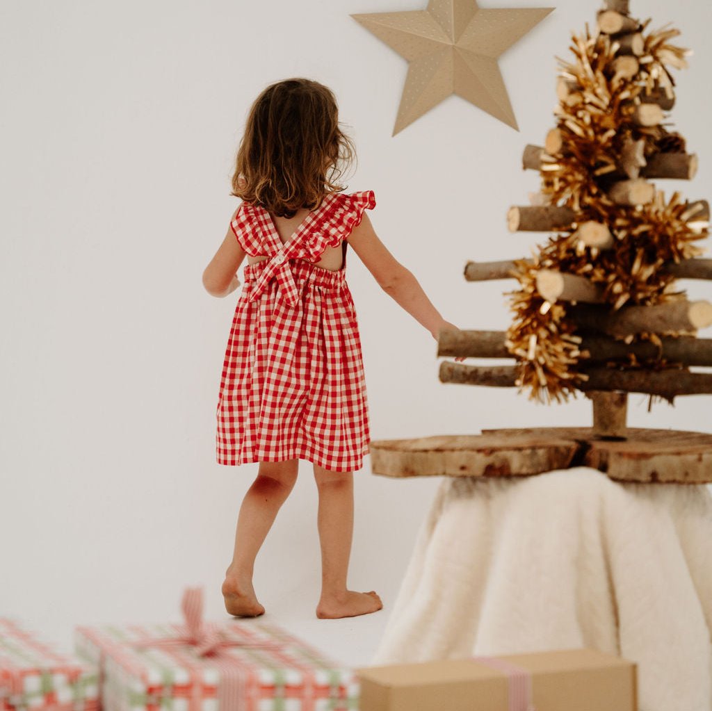 Gingham Frill Dress