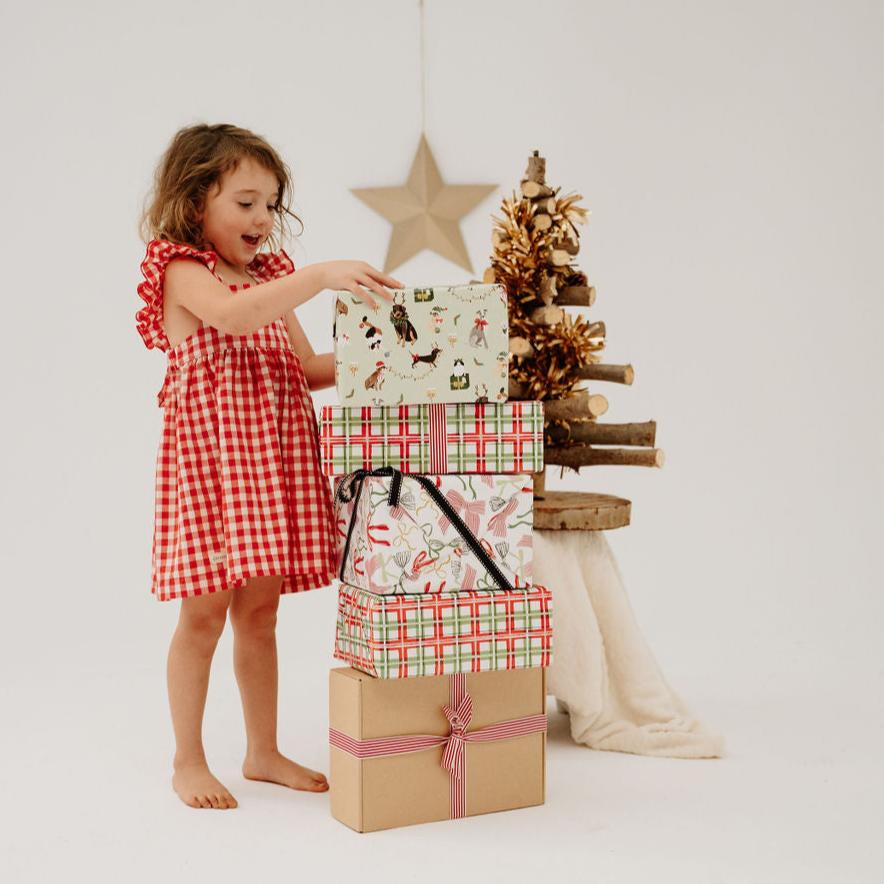 Gingham Frill Dress