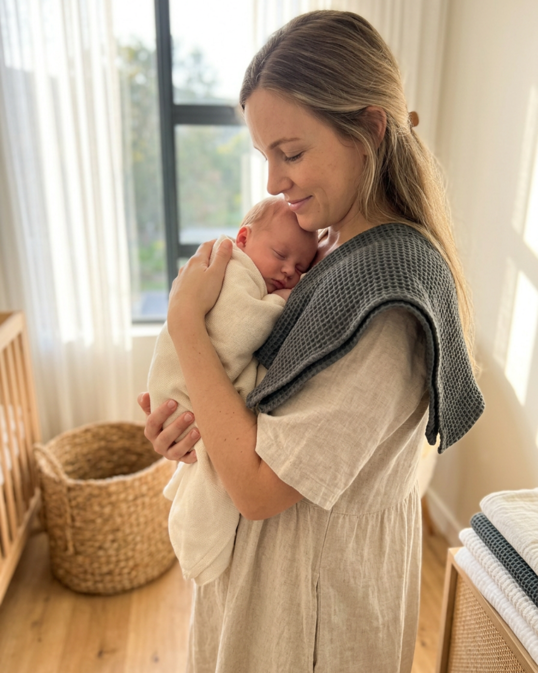 Waffle Burp Cloth