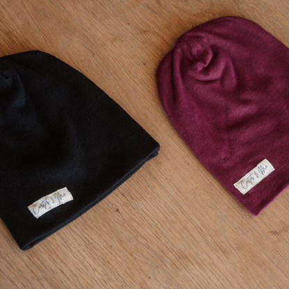 Solid Cotton Slouch Beanie