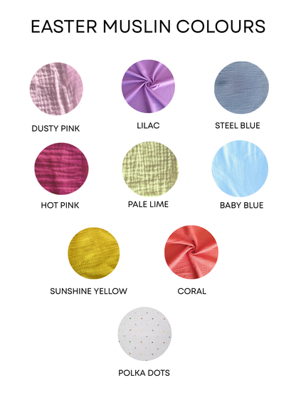 Hooded Easter Bunny Muslin Romper Long Sleeve