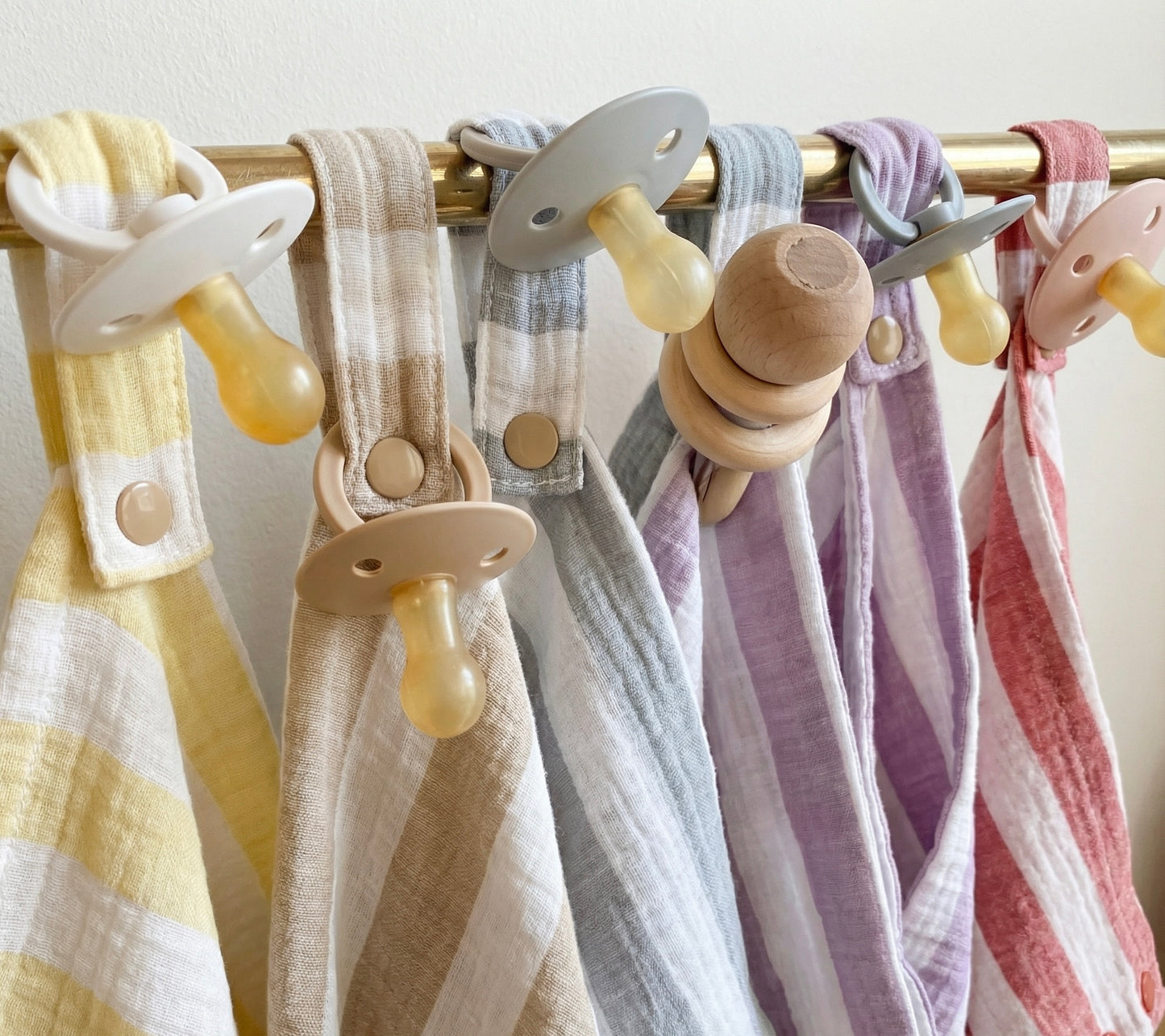 NEW Stripe Muslin Pacifier Blankie