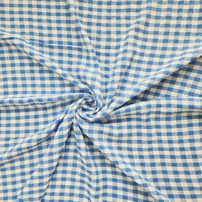 Wide-Leg Gingham Pants