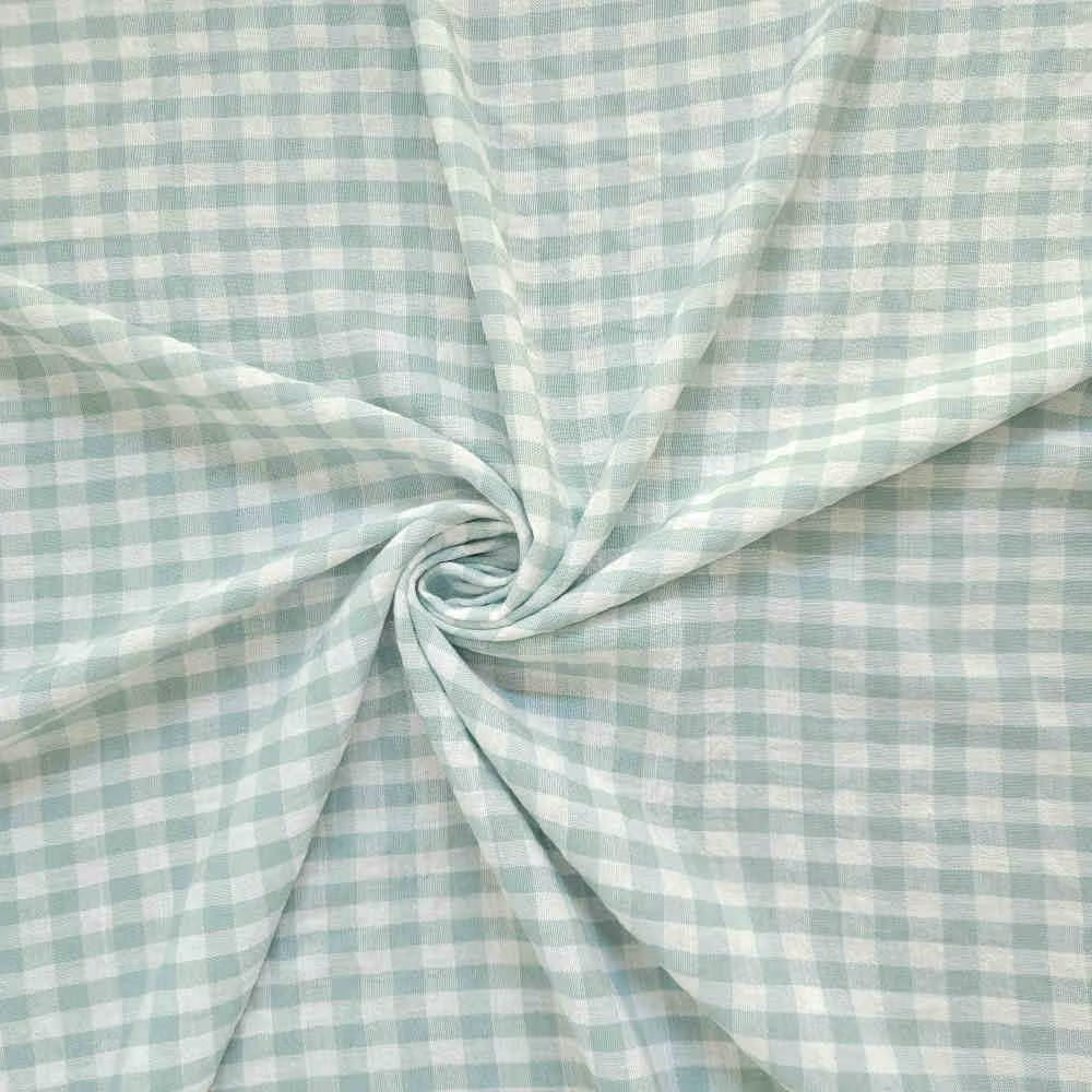 Wide-Leg Gingham Pants