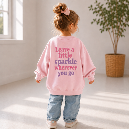 Toddler + Kids - Leave a Little Sparkle - Oversized Sweatshirt