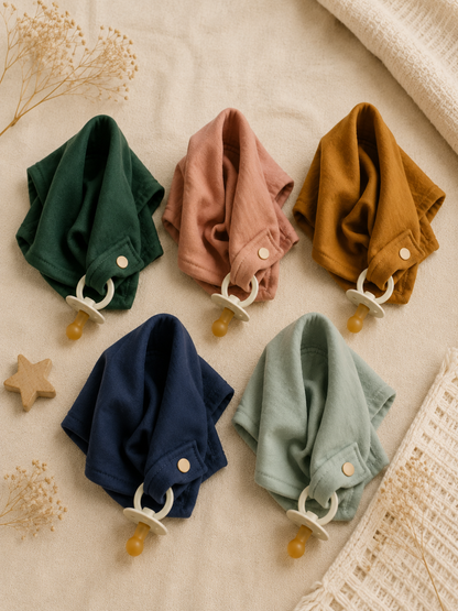 Solid Cotton Pacifier Blankie