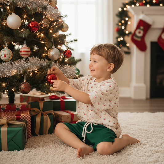 Oversized Christmas Tee & Shorts