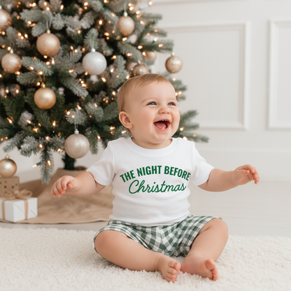 Gingham Christmas PJ Set – “The Night Before Christmas"