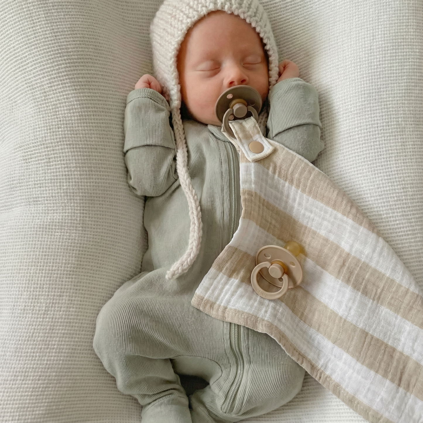 NEW Stripe Muslin Pacifier Blankie