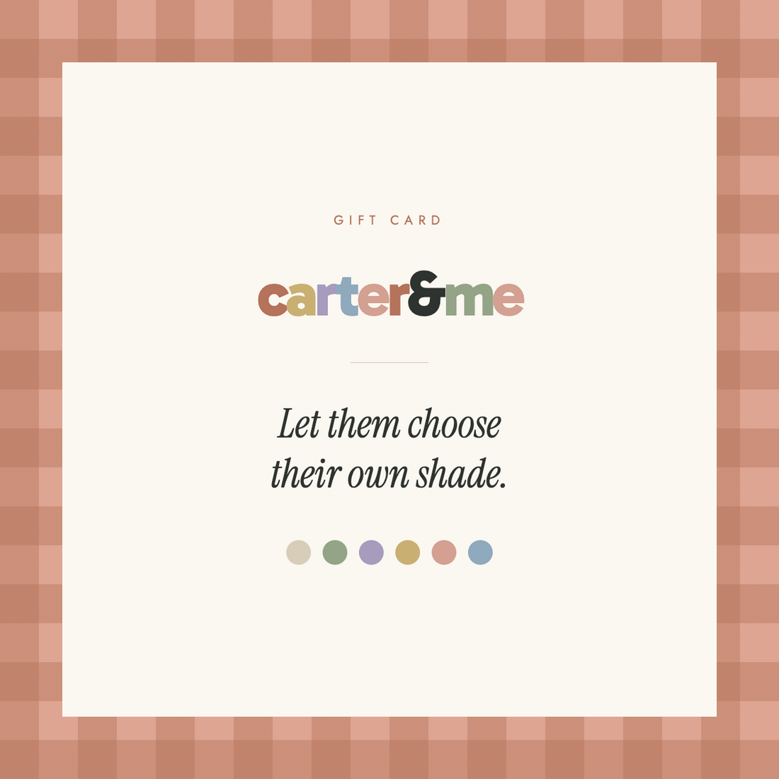 Carter and Me Gift Card