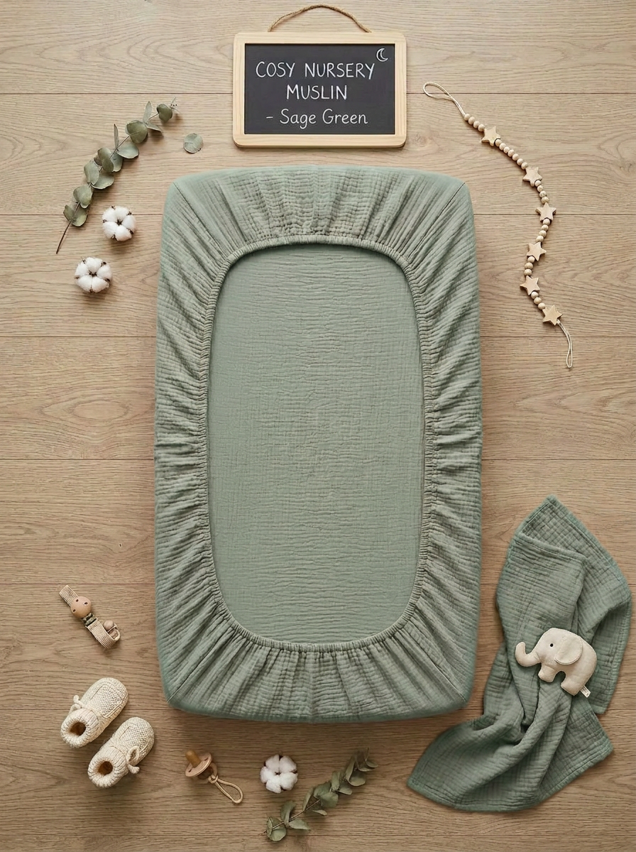 Muslin Fitted Cot Sheets