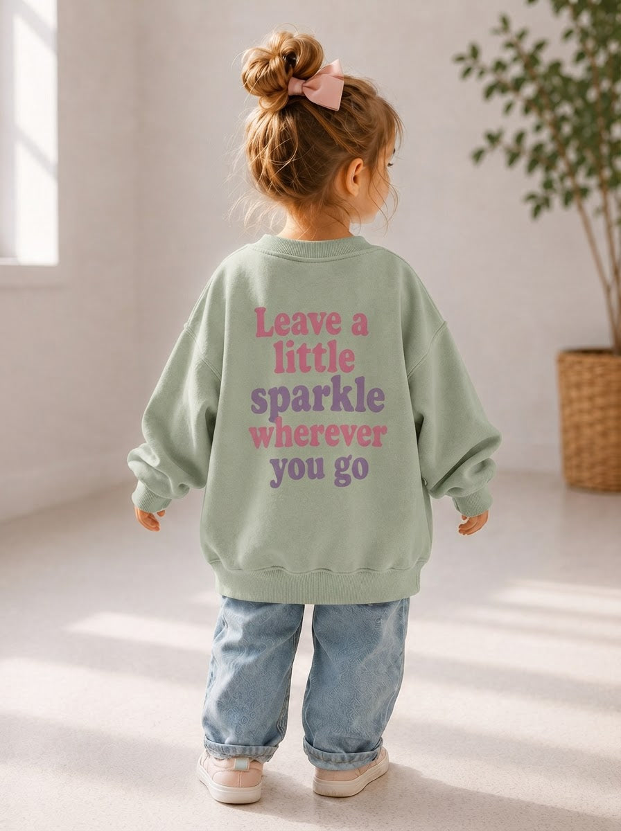 Toddler + Kids - Leave a Little Sparkle - Oversized Sweatshirt
