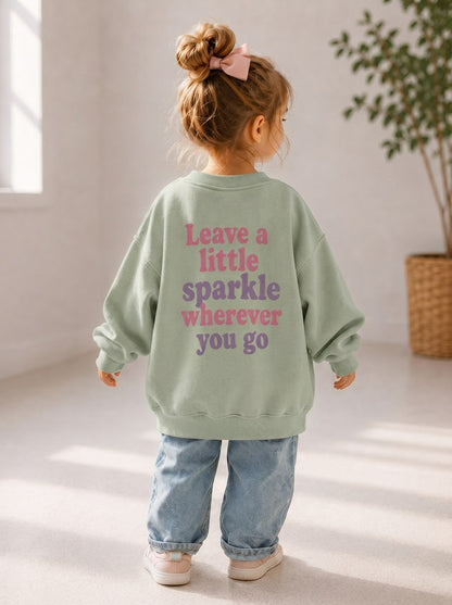 Toddler + Kids - Leave a Little Sparkle - Oversized Sweatshirt