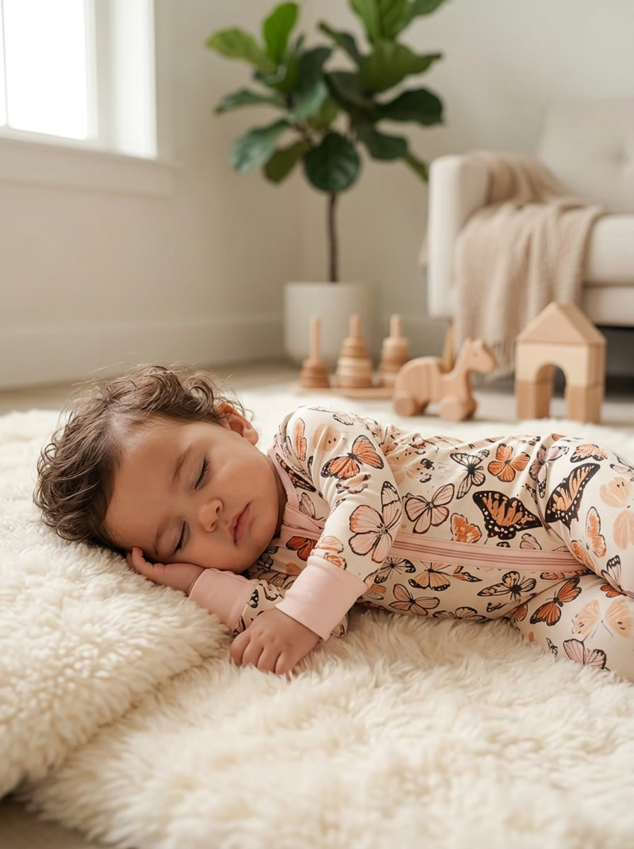 Baby - Sleep & Play Romper - Butterflies