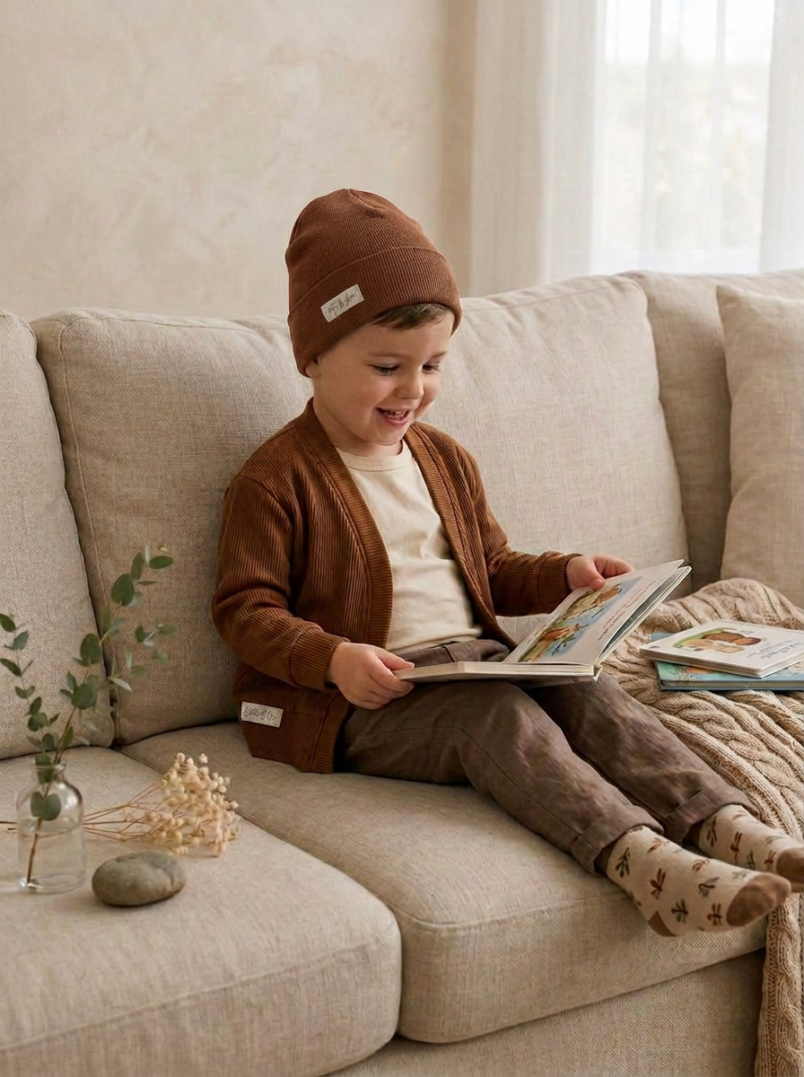 Toddler + Kids - Cardigan with Beanie