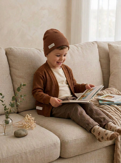 Toddler + Kids - Cardigan with Beanie