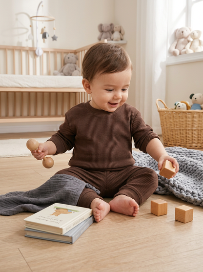 Baby - Ribbed Tracksuit Set