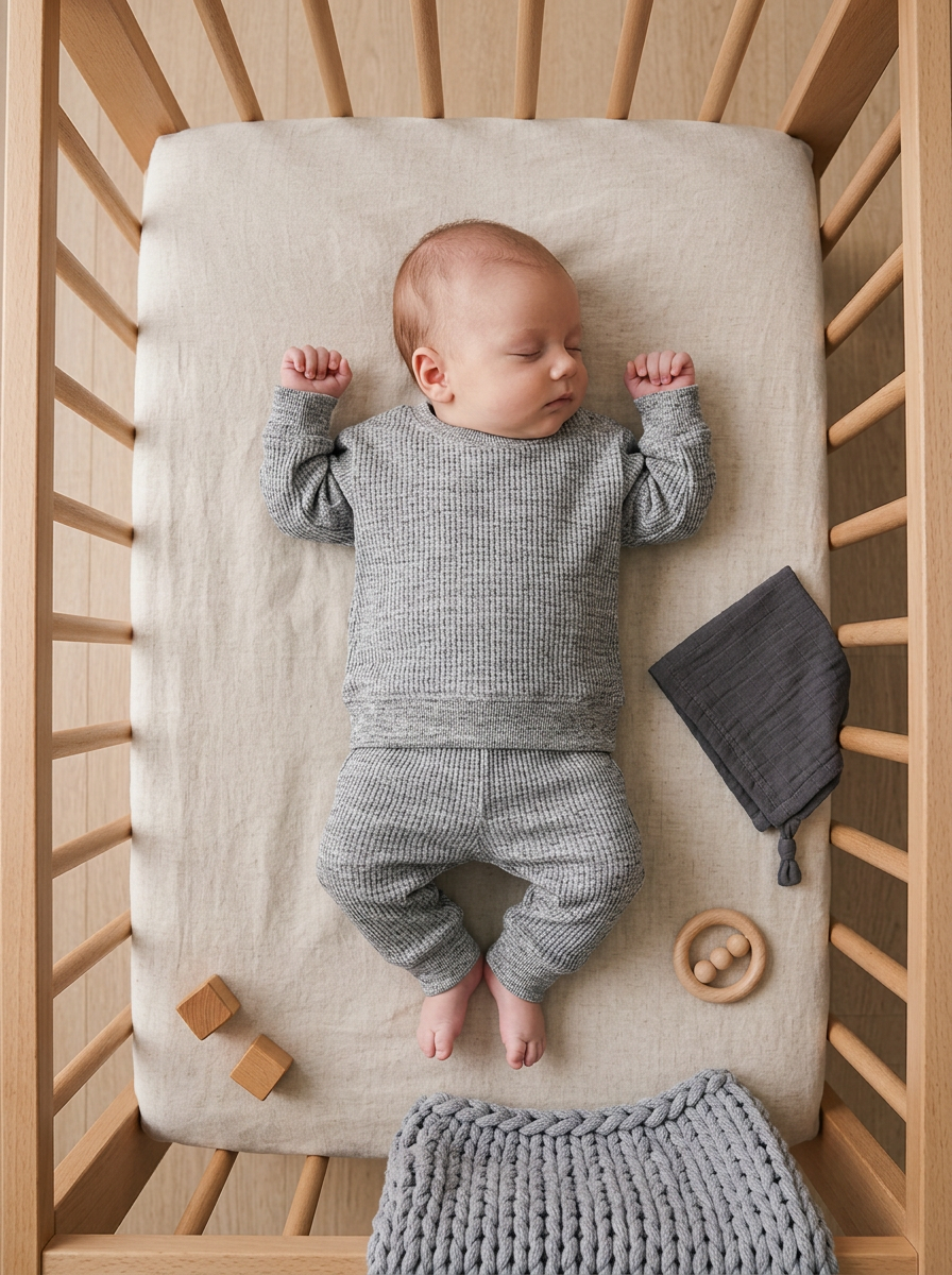 Baby - Ribbed Tracksuit Set