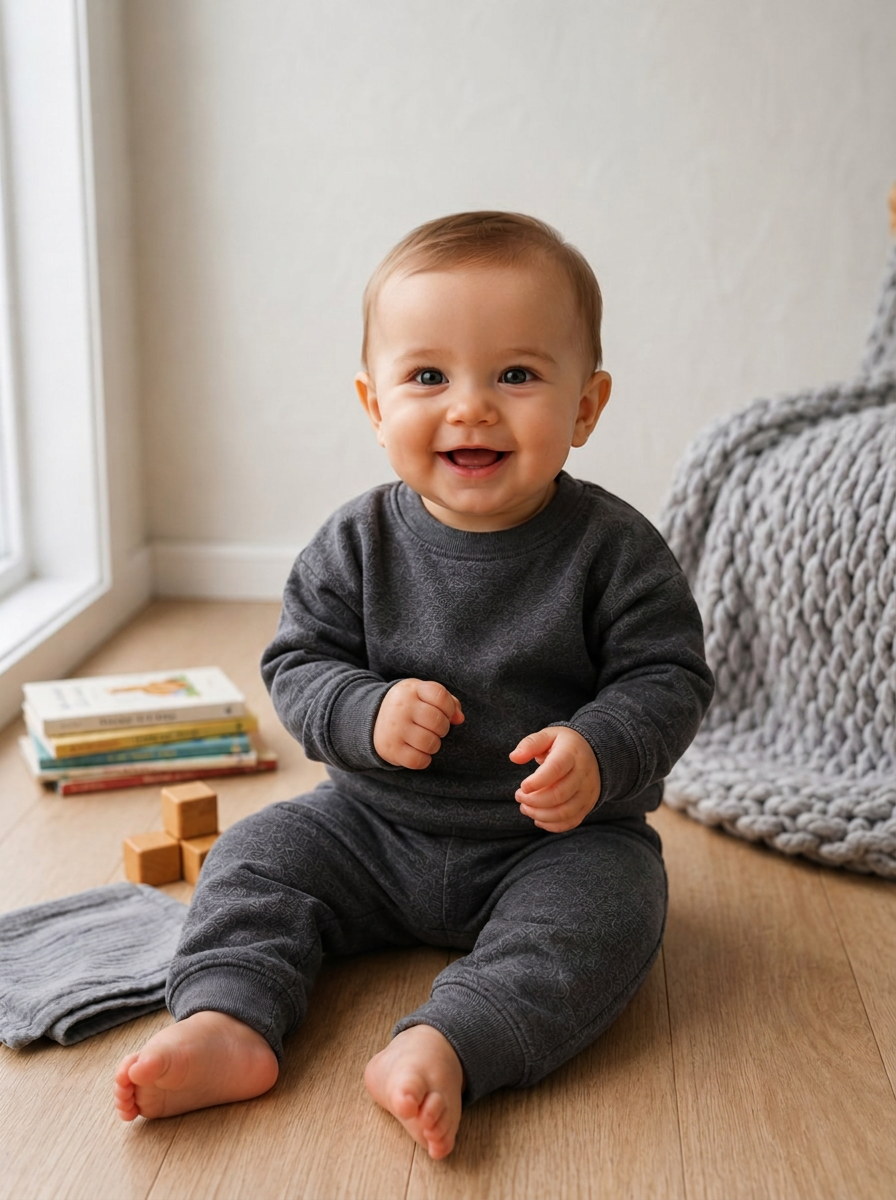 Baby - Ribbed Tracksuit Set