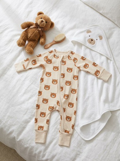 Baby - Sleep & Play Romper - Teddy Bears