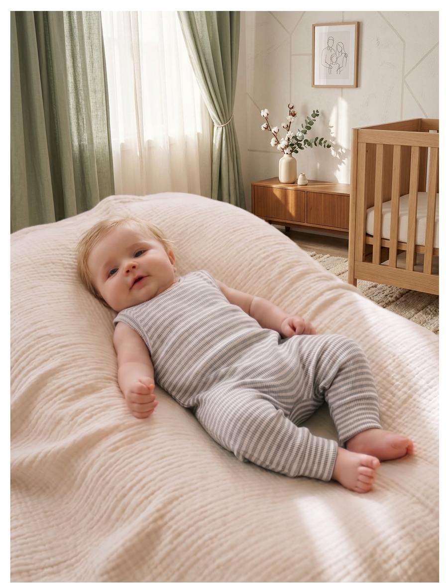 Baby - Ribbed Harem Romper