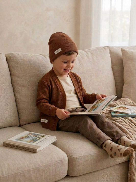 Toddler + Kids - Cardigan with Beanie