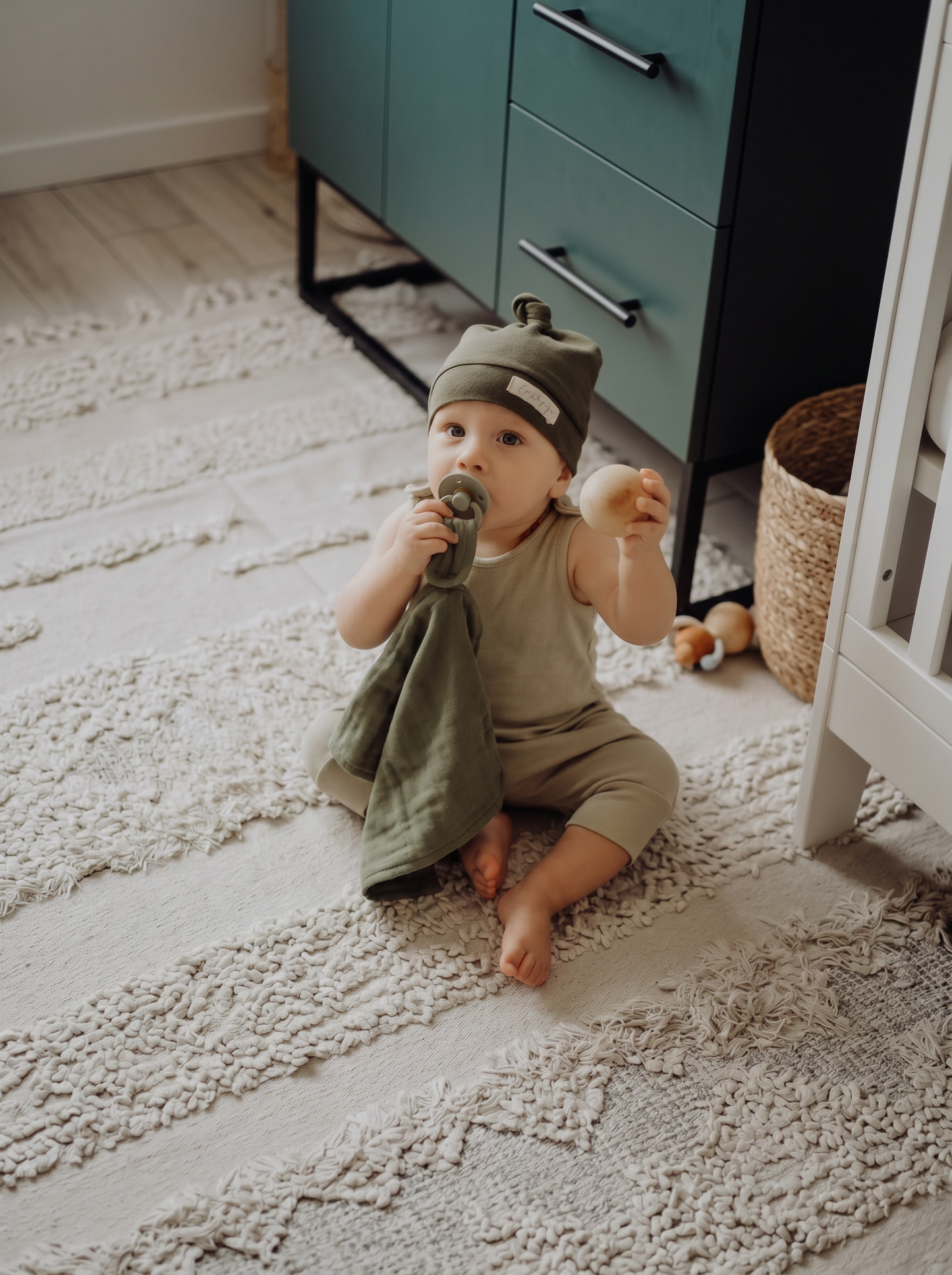 Solid Cotton Pacifier Blankie