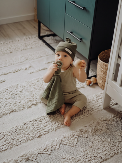 Solid Cotton Pacifier Blankie