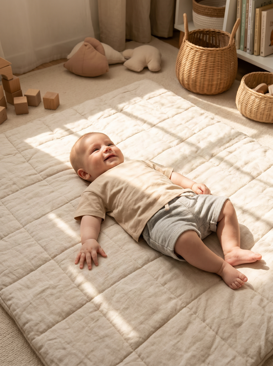 Baby Oversized Solid Cotton Tee