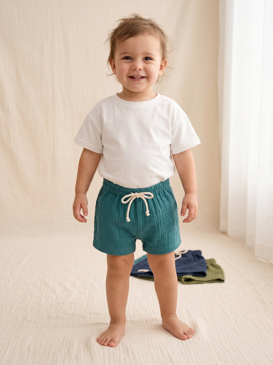 Toddler + Kids Muslin Shorts