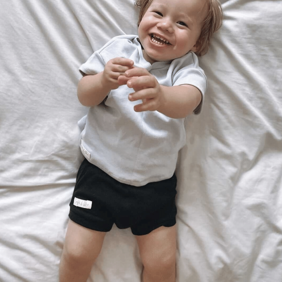Baby Solid Cotton Bum Shorts